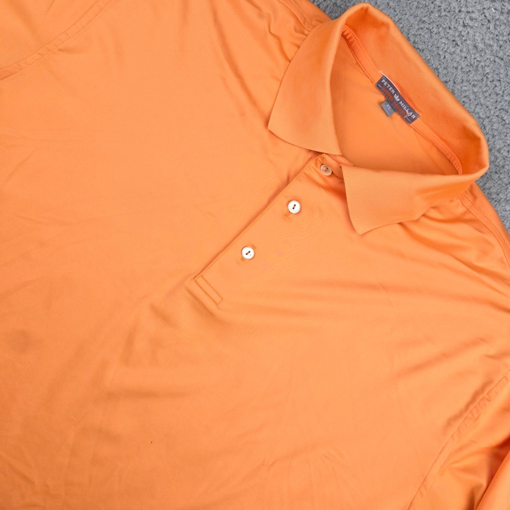 Peter Millar Summer Comfortโ Polo Shirt Mens XL Orange Peach MS14EK01